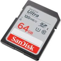 SANDISK ULTRA 64GB SDHC 120MB/S MEMORY CARD